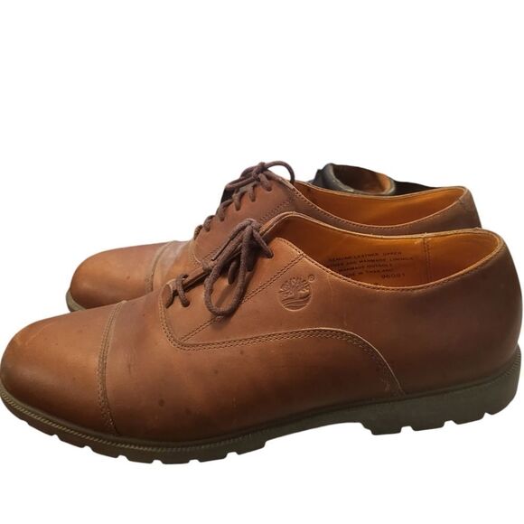 Timberland Mens Waterproof Brown Cap Toe Oxford 96081, Size 12 - Picture 2 of 8